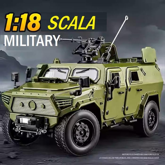 Diecast Military DF 1:18 Scale Military Vehicle Armored Alloy