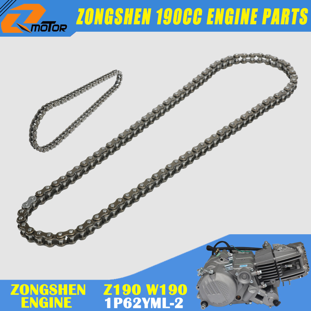 Motorcycle Engine Motor Starter Chain 25H 66 Links For 62Mm Bore Zongshen Zs 190Cc Z190 W190