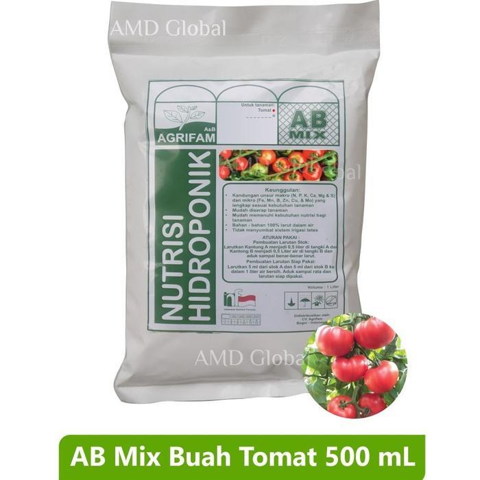 AB Mix Buah Tomat Nutrisi Hidroponik Khusus Buah Tomat 500 ml