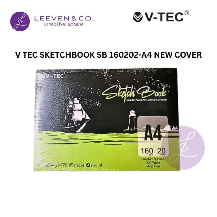 Vivier V-Tec Sketch Book A3/A4/A5 160Gsm/Medium Surface Premium