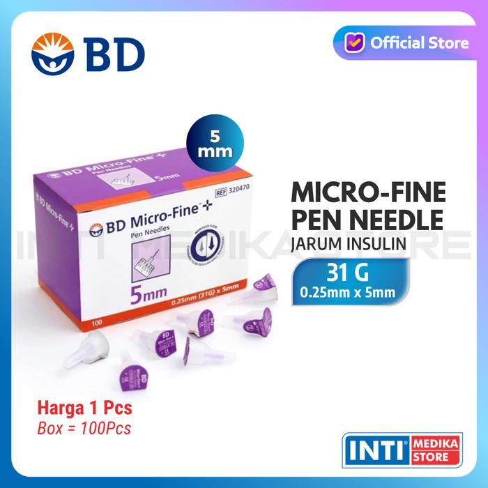 BD - Jarum Insulin Pena MICROFINE 31 G Pen Needle 5mm