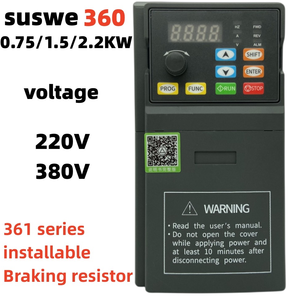 VFD Inverter VFD 0.75KW1.5KW2.2KW Frequency Inverter 1P 3P 220V 380V