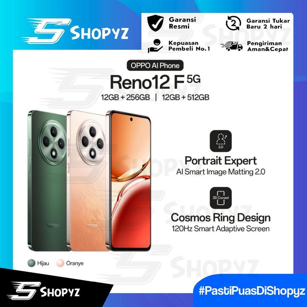 OPPO Reno12 F 5G 12/256GB - 12/512GB | AI Portrait Expert | AI Smart Image Matting 2.0 | Cosmos Ring