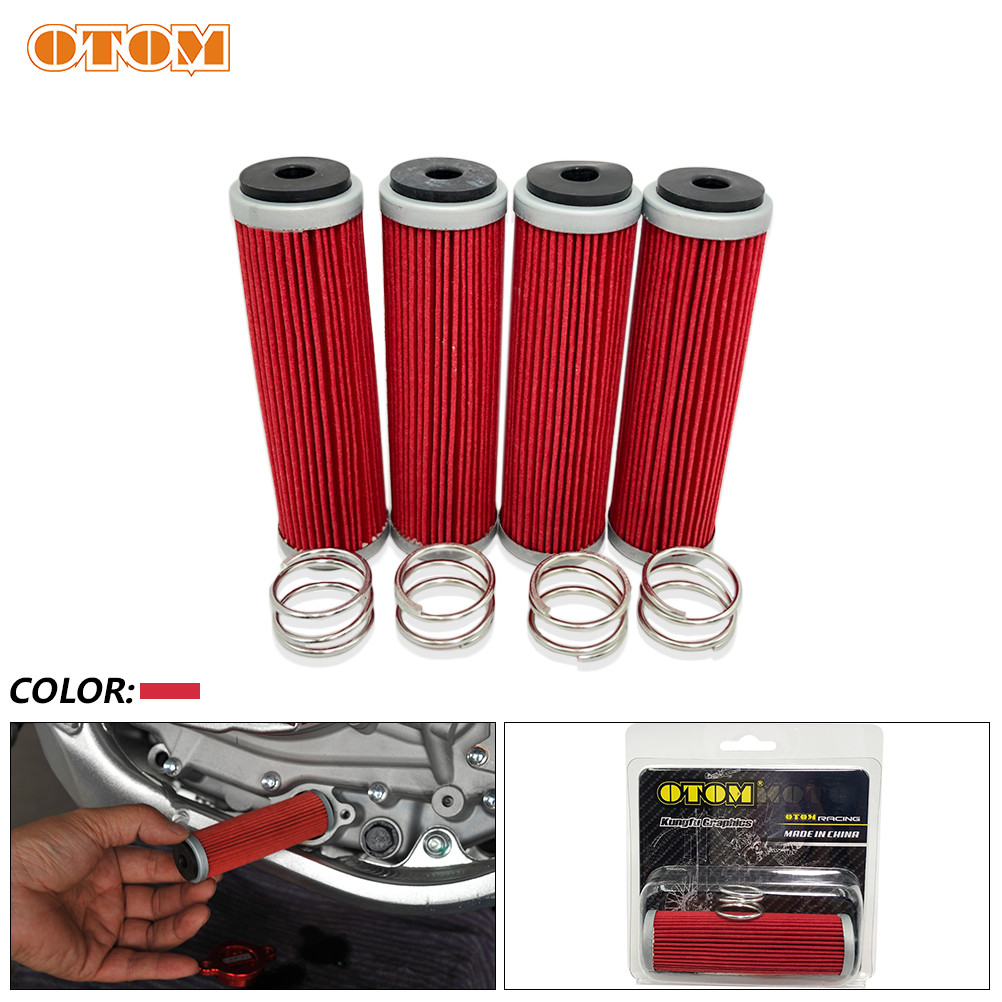 Otom Motorcycle Accessories Oil Filter Fuel Filters For Zongshen Nc250 Nc450 Engine Kayo Rx3
