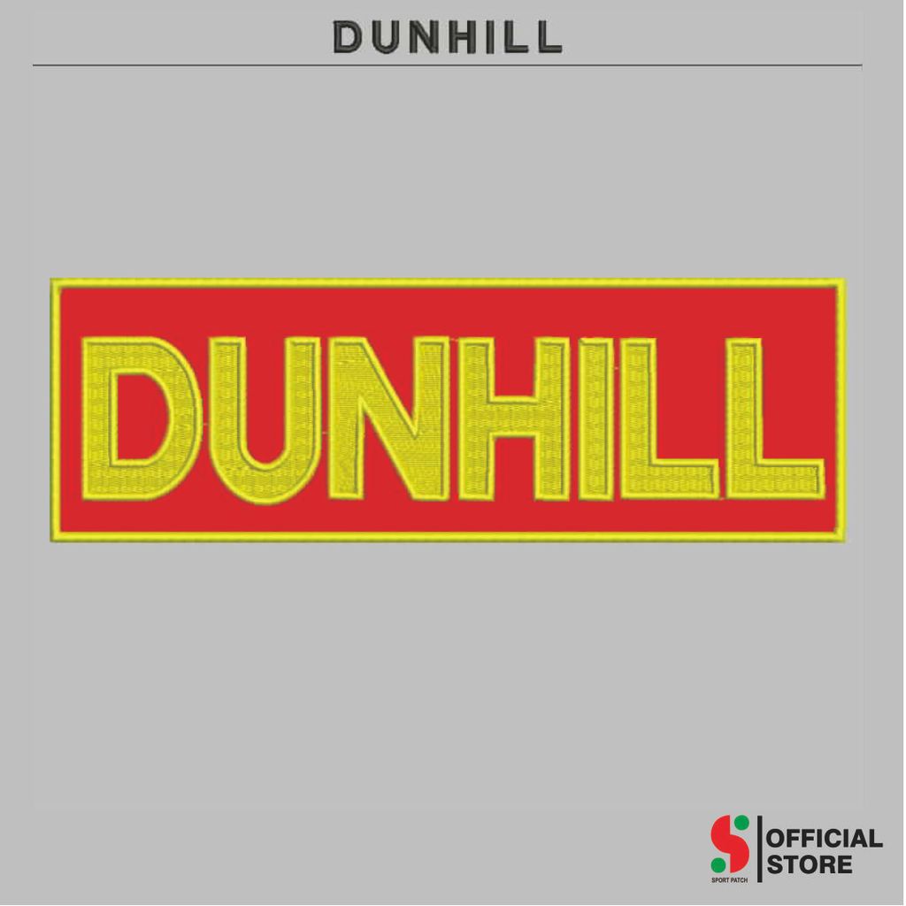 SPORT-131 PATCH LOGO/EMBLEM DUNHILL TEKS KUNING MERAH