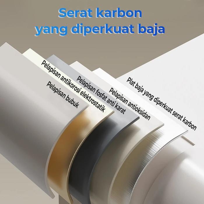 Premium Brankas Mini Dual Lock (Kode + Kunci) & Tahan Api - Penyimpanan Besi Kuat Untuk