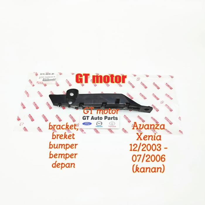 52115-Bz010 Bracket Braket Breket Bumper Depan Kanan Avanza Xenia 2003-2006