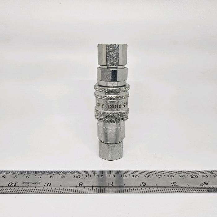 HYDRAULIC QUICK COUPLER 3/8" FLAT FACE OLY