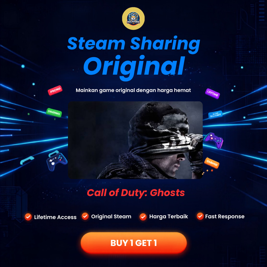 Call of Duty: Ghosts PC Steam Original - Steam Sharing Akun Sharing Offline Mode | mochiverse.id