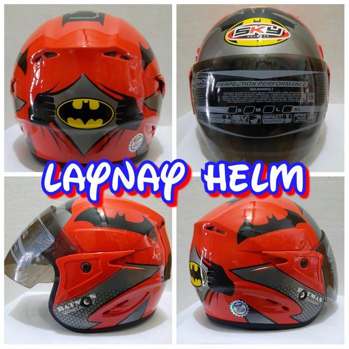 Premium Helm Anak Galaxy Batman Sni Original