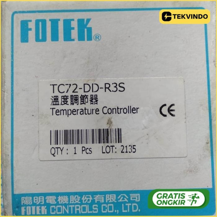 FOTEK TC72-DD-R3S TEMPERATURE CONTROLLER
