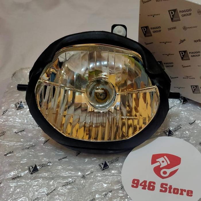 BERKUALITAS Headlamp Piaggio Zip / Reflector Lampu Depan Piaggio Zip Original