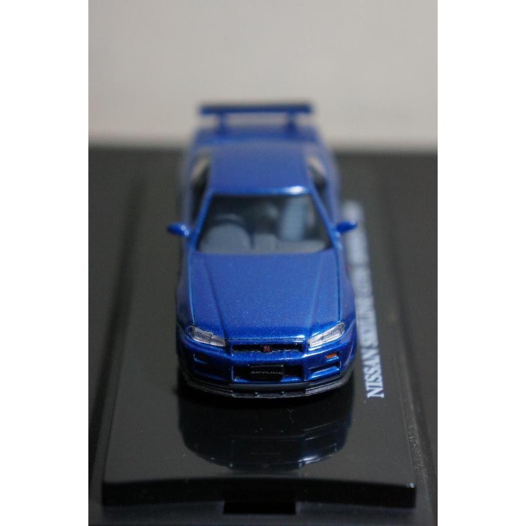 KYOSHO BEADS 1/64 NISSAN SKYLINE GT-R R34 1999 BLUE 8