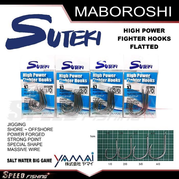 Bebas Ongkir Hook SUTEKI Maboroshi High Power Kail Pancing Assist Jig Jigging Tanpa Lubang