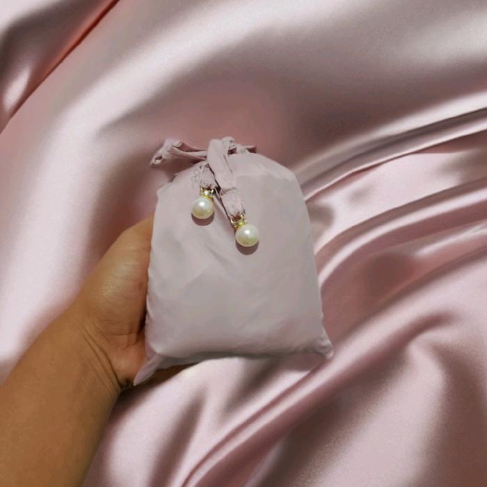 Mukena Dewasa Parasut Travelling Mini Pouch 2In1 Kain Parasut Korea Premium Mukena Genggam