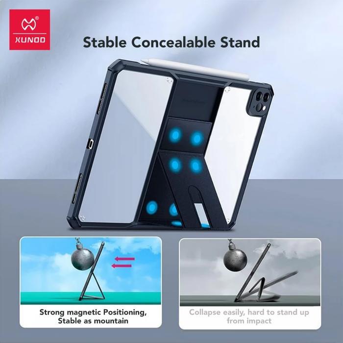 XUNDD Tablet Case Holder untuk ipad Pro 11 2024 / ipad pro 11 inch M4 Slim Clear PC / Shock