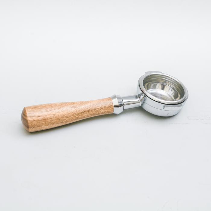 BOTTOMLESS PORTAFILTER 58mm E61 NAKED PORTAFILTER E61 ESPRESSO GROUP HEAD WOOD HANDLE VBM GEMILAI