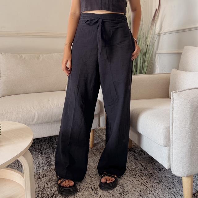 SIBIBASICS Evelyn Linen Pants - Celana Kulot Highwaist Linen Premium Panjang Pantai - Loose Pants