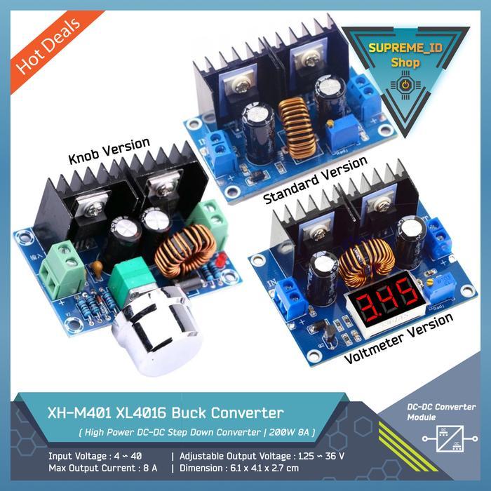 Xh-M401 Xh-M404 Xl4016 Dc Step Down Voltage Regulator Buck Power Supply Converter 8A 200W