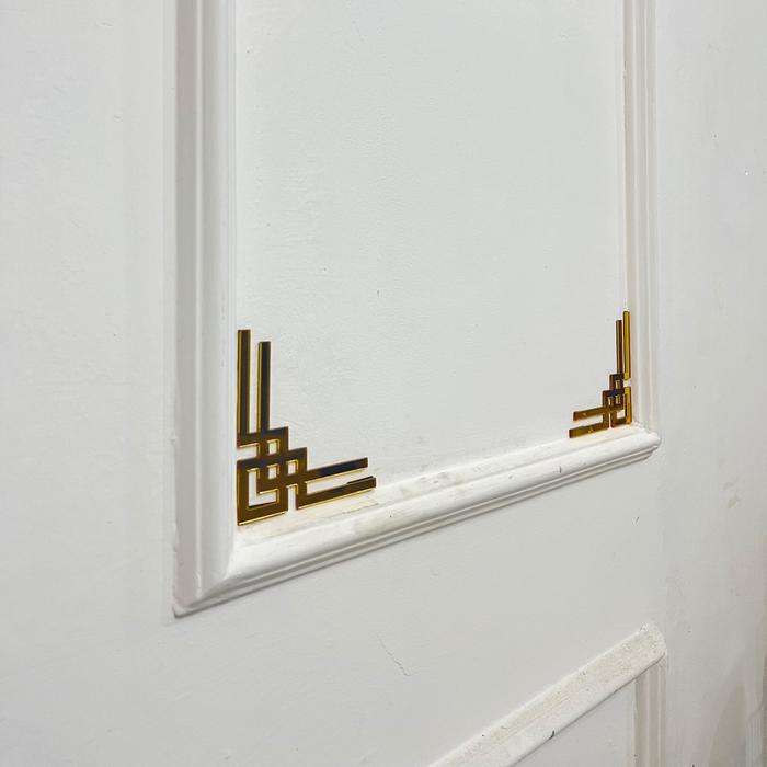 Mega Decoration List Gold Dekorasi Moulding Gold Miror/Moulding Dekorasi Dinding Wallpaper Diskon