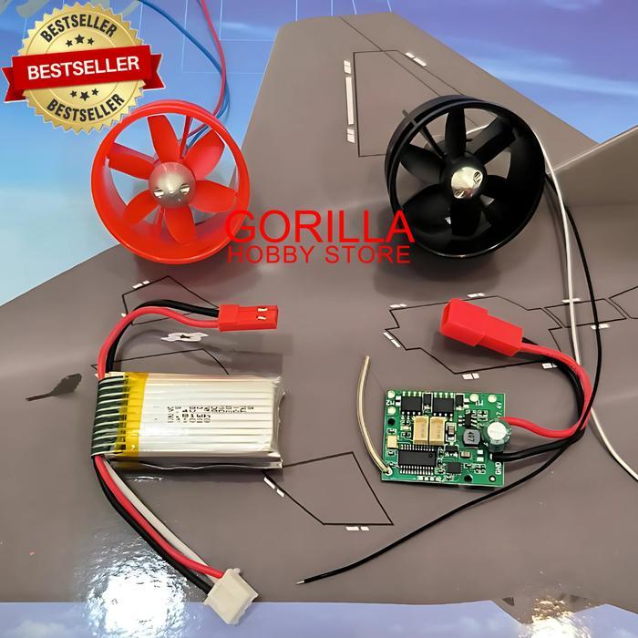 part rc plane pesawat rc FX9672 board ducted fan motor