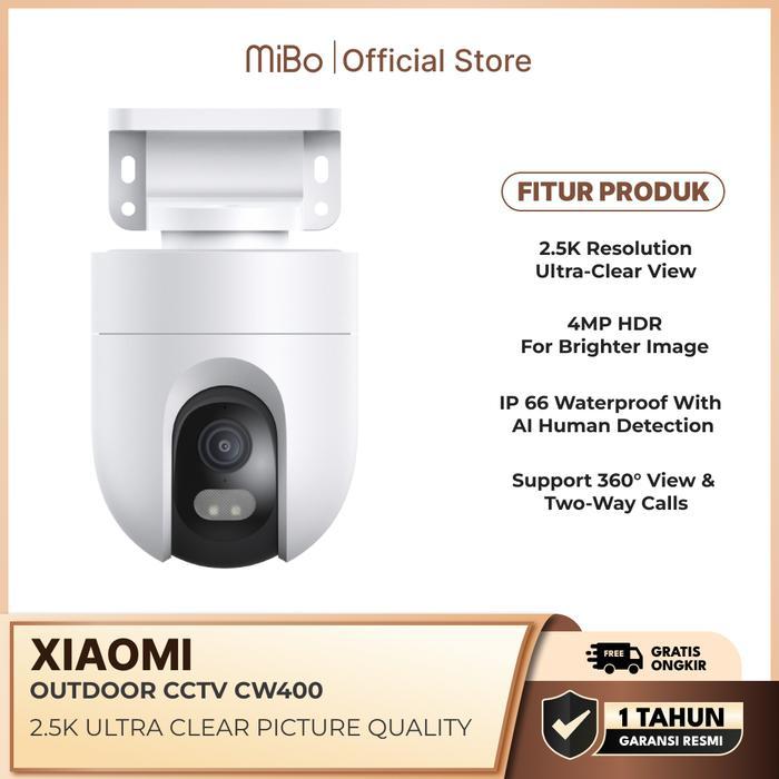 Premium Quality Xiaomi Outdoor Camera Cw400 4Mp 2.5K Kamera Cctv Outdoor 360 Ip66 Waterproof Ai