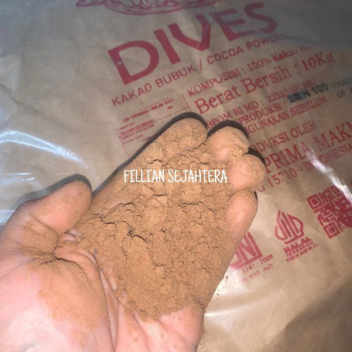 TERLARIS Coklat Bubuk DIVES 10 KG / Cocoa Powder / Coklat Bubuk Pahit / Coklat Bubuk Tawar (Tanpa