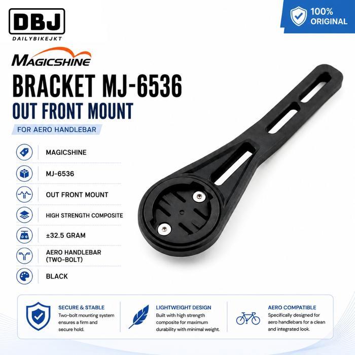 Magicshine MJ-6536 Out Front Mount Aero Handlebar Garmin Wahoo Bryton GoPro Bracket