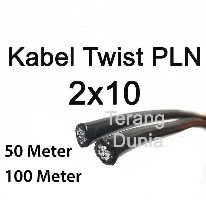 Kabel Pln 2X10 Kabel Twis 2X10 Kabel Udara 2X10 Kabel Twist Sr 2X10 Kabel Sr 2X10