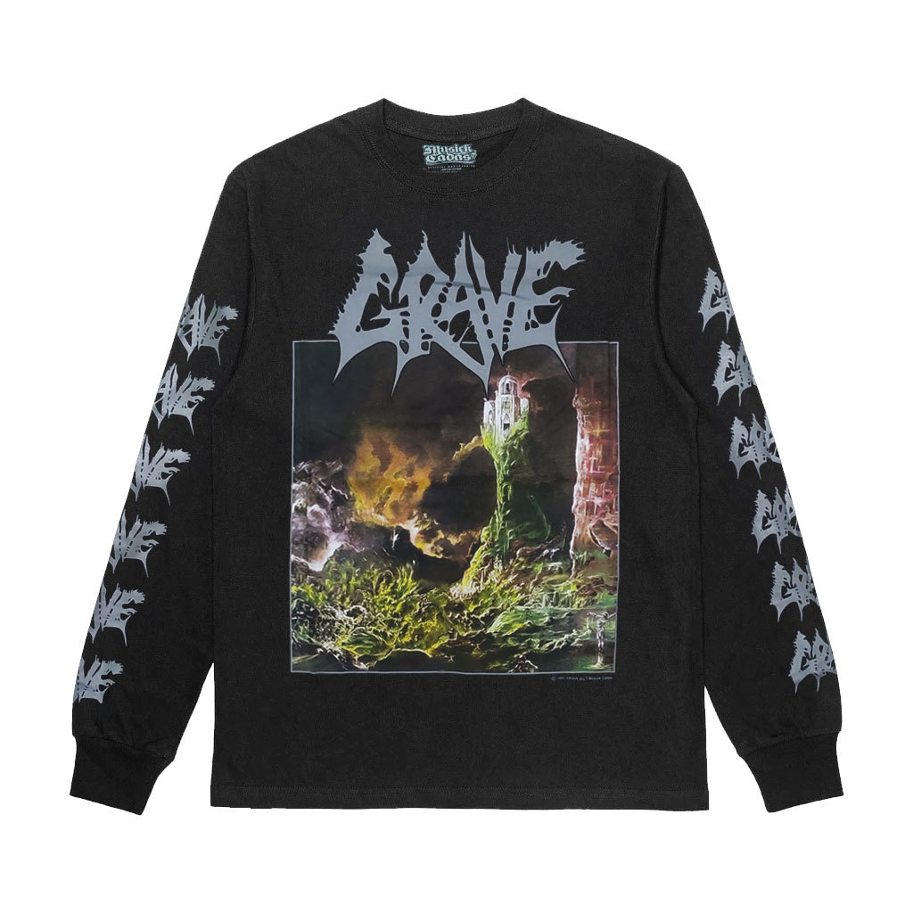 LONGSLEEVE - GRAVE - Into The Grave MUSICKCADAS KAOS BAND DEATH METAL ORIGINAL LISENSI