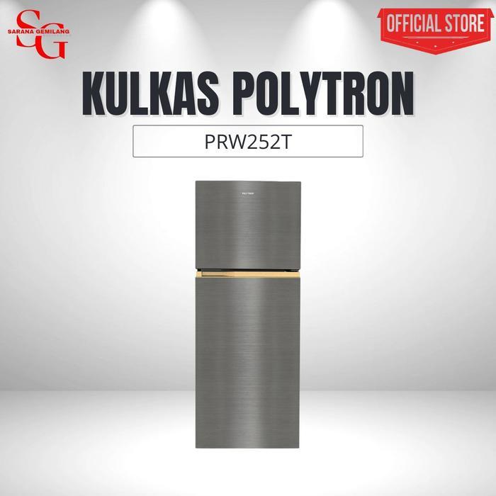 KULKAS POLYTRON 2 PINTU METALLIC 240 LITER PRW 252T - PRW292T