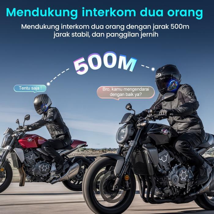 Promo Intercom Helm Motor Headset Helm Bluetooth/Intercom 2 Orang/Intercom Helm/Ip67 Waterproof/Bisa