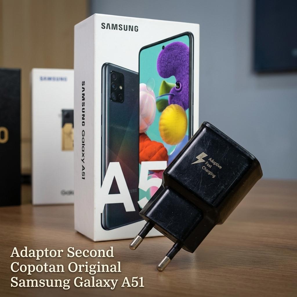 Adaptor Cas Samsung EP-TA20EBE Original Bekas Fast Charging AFC 15W 9V 1.67A Galaxy A51 Charger Sams