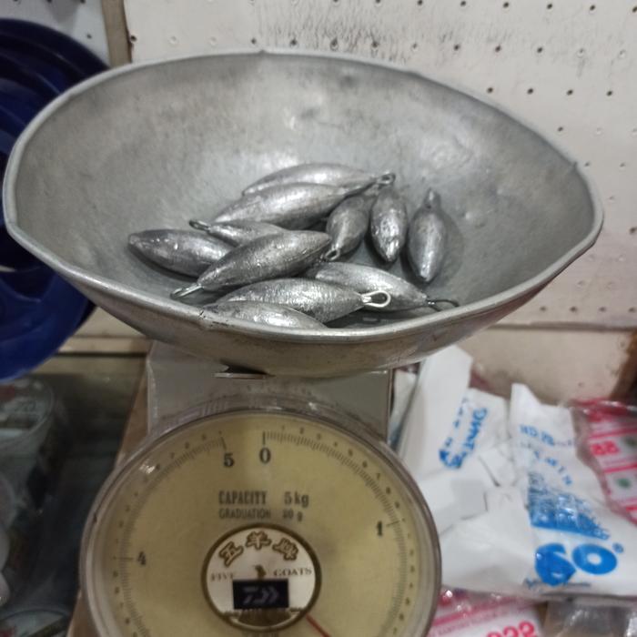 Timah Jantung timah J Pemberat Pancingan Per kg Timah Mancing
