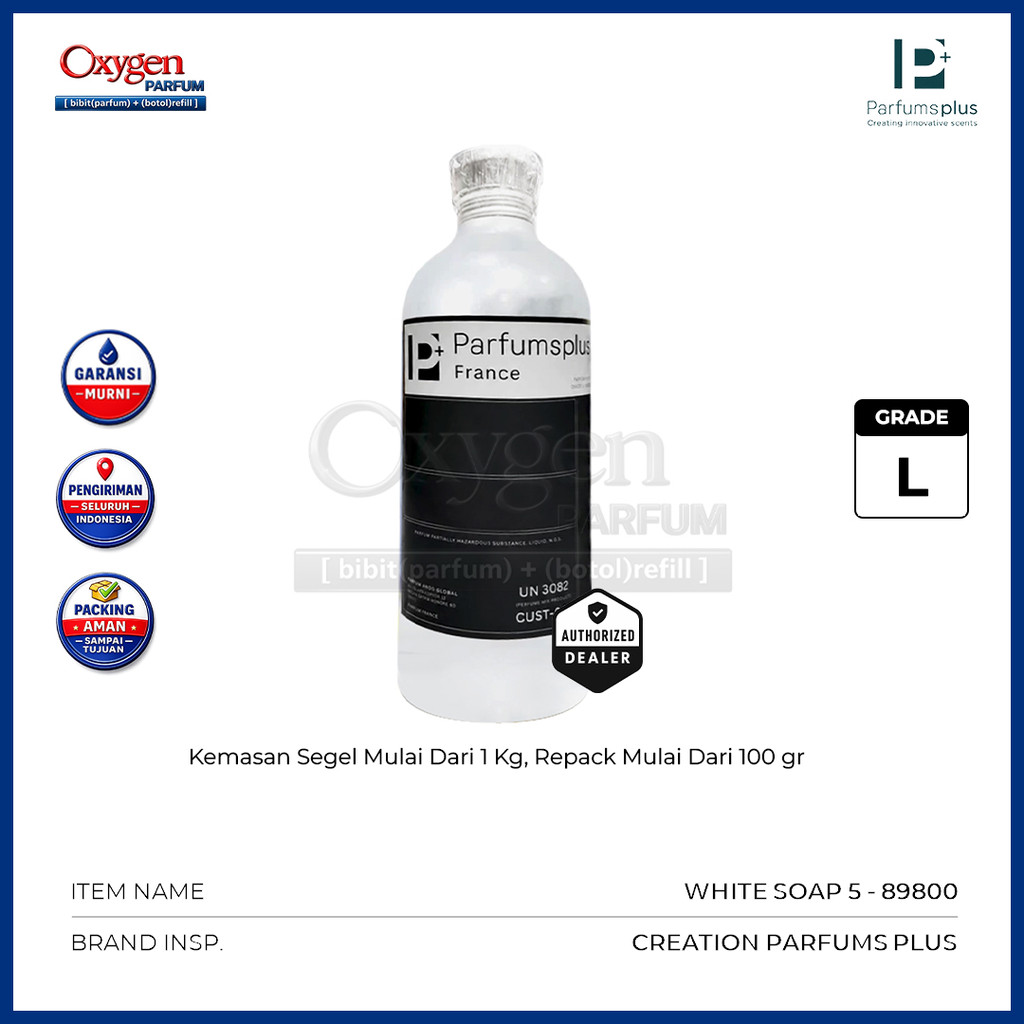 SEGEL BIBIT PARFUM PARFUMSPLUS | 89800 - WHITE SOAP 5 (L) | 1KG
