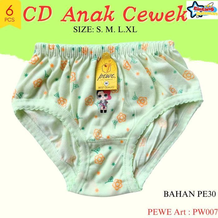 1 Lusin Celana Dalam Anak Perempuan Polos Tebal Sempak Anak Cewek Warna Warni / Cd Anak Cewek Bahan