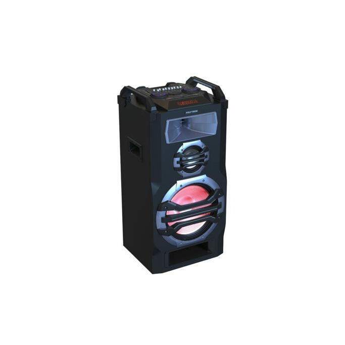 Polytron Portable Speaker Karaoke Meeting Amplifier Free 2 Mic Wireless USB Bluetooth PTS 12KF15