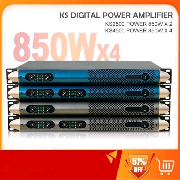 New Baxs Power Amplifier Ks2500/Ks4500 2/4 Channel