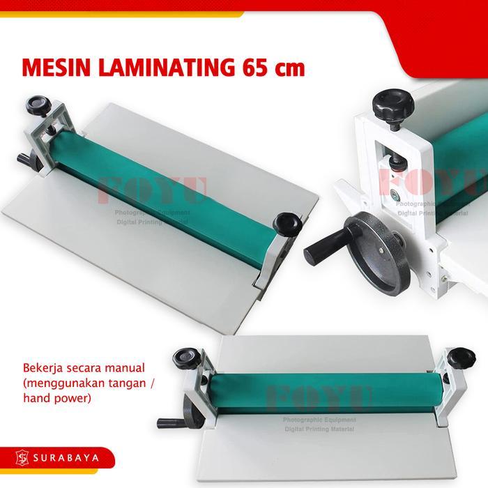 Mesin Laminating Cold Dingin Rangka Besi Lebar 65 cm Roll