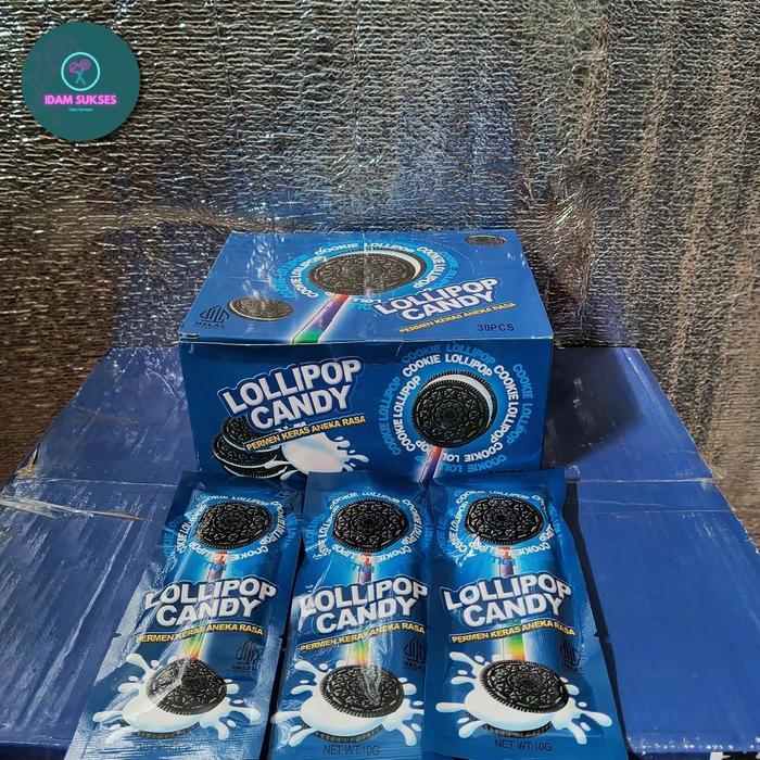 AAA permen lolipop oreo lampu isi 30 pcs 1 box