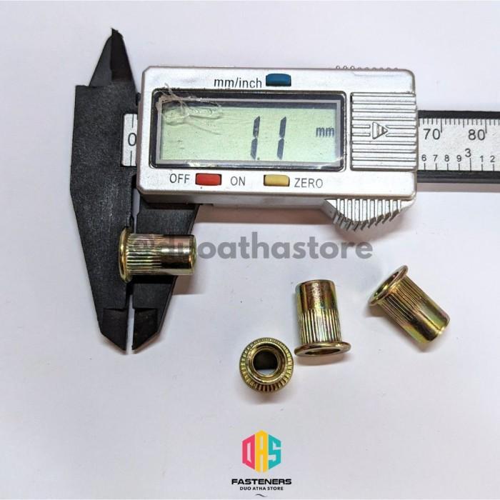SALE Rivet Nut M6 Yellow / Mur Rivet M6 Kuning / Insert Nut M6 / Sert Nut
