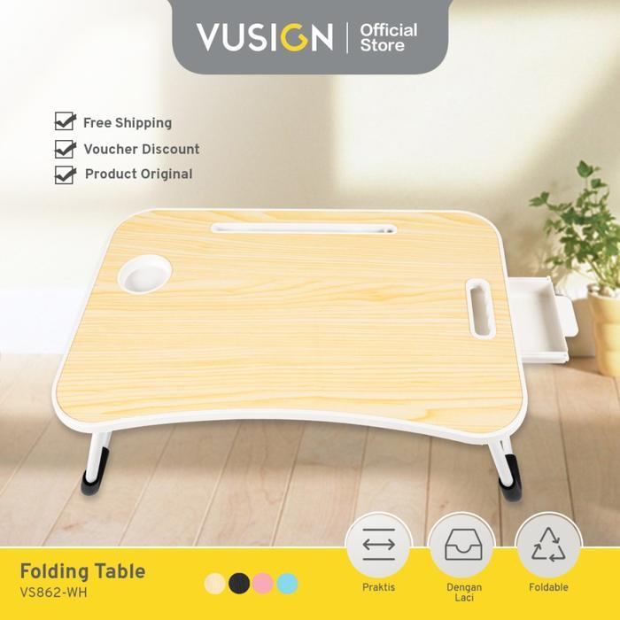 SALE Deli x Vusign Folding Table / Meja Laptop Lipat VS861/VS862/VS860/VS864 Computer Furniture