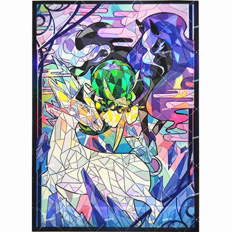 60PsSet Anime Game PTG Fl ard Sleeve hurh Stained Style Legendary Pokemon Areus Greninja Giratina