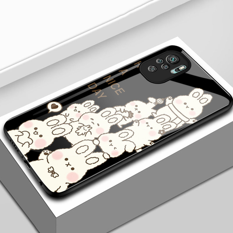 Casing Hp Untuk Xiaomi Redmi Note 10 Pro 10s 10 5G 10T 5G POCO M5s M3 Pro Case Casing pola kelinci b