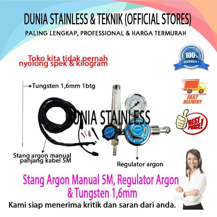 READY Regulator Las Argon+Tungsten 1,6mm+Stang Argon Manual 5M