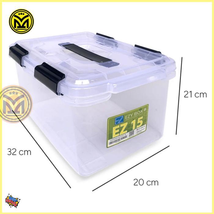 Terlaris Container Box Ezy Clear Kontainer Box Ezy Bening 15 Liter Box Penyimpanan
