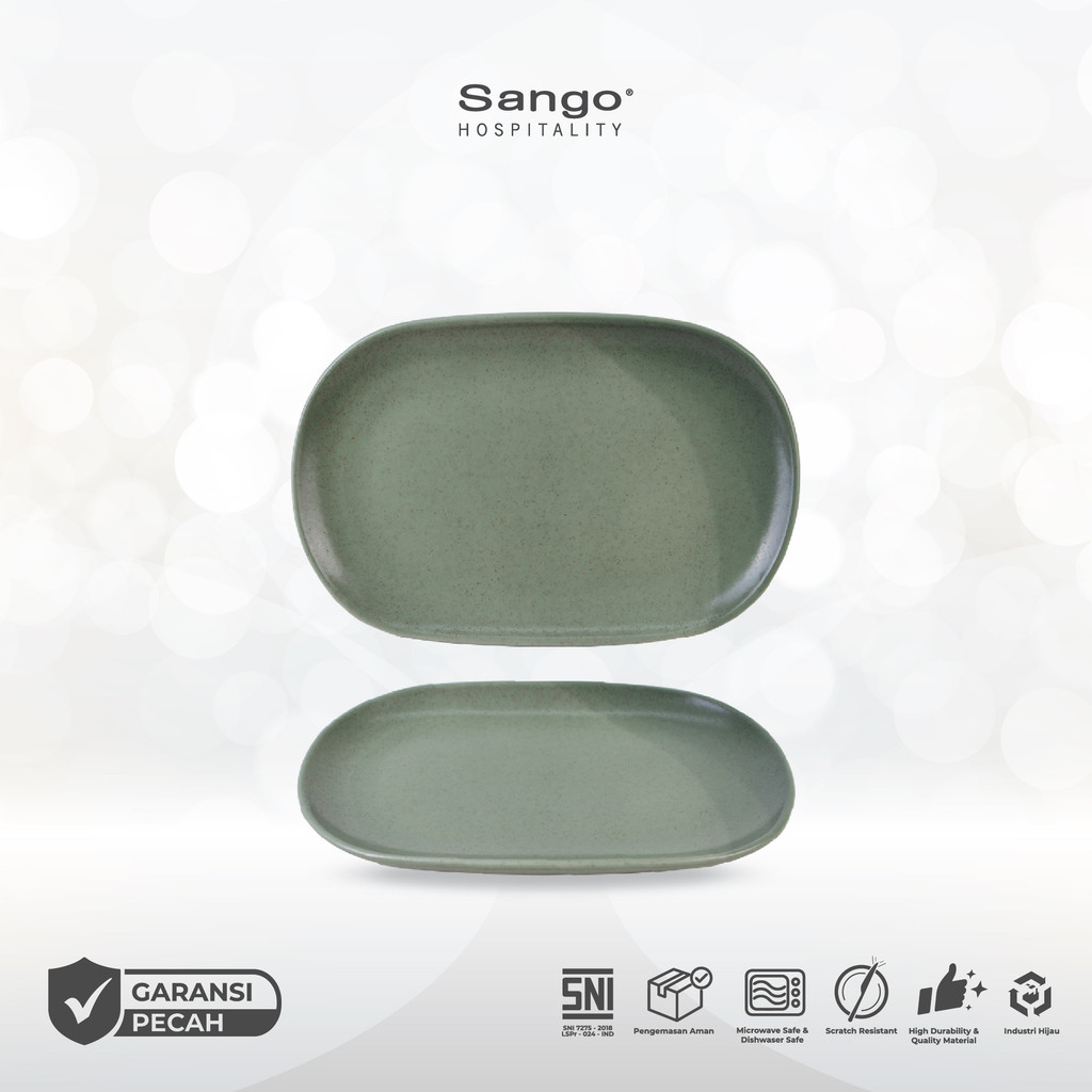 Sango Ora Seagrass Piring Saji/Platter Kecil Small Platter Keramik Hotel Restoran Cafe