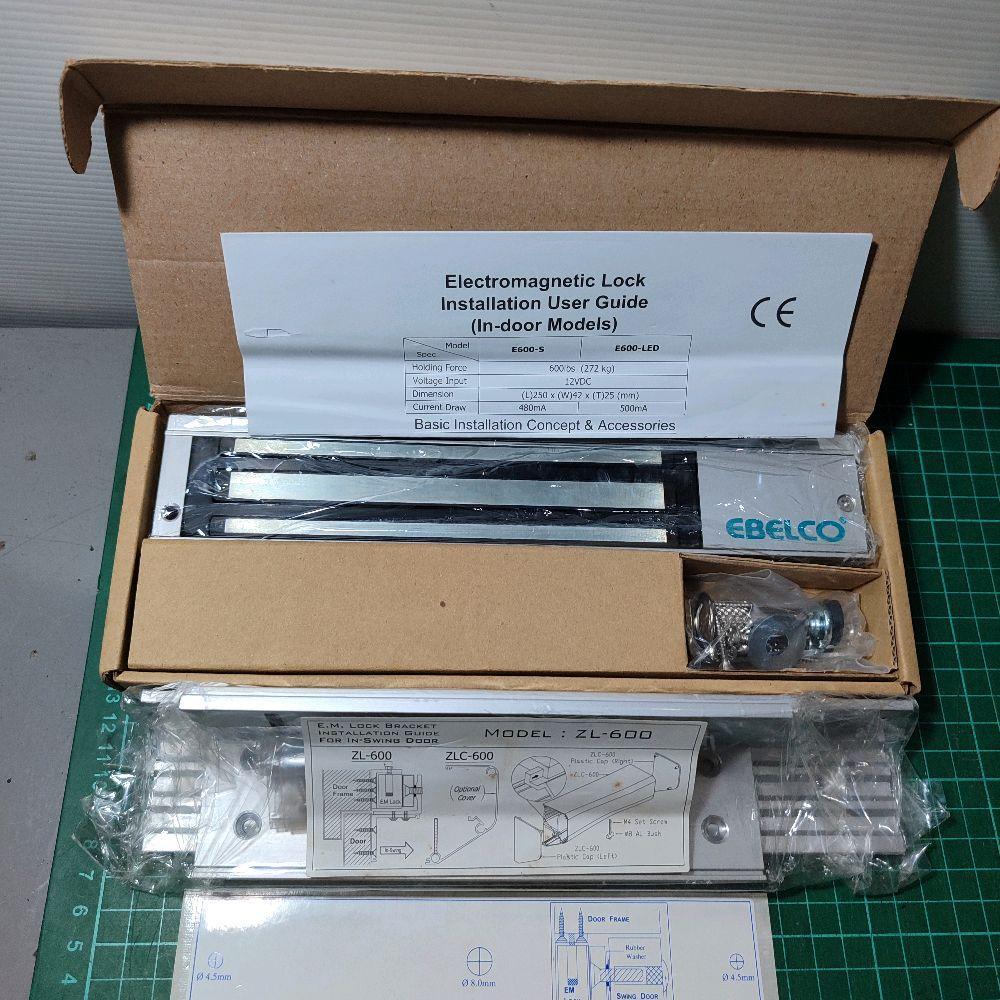 EBELCO Electromagnetic Lock E600 LED + Bracket ZL-600
