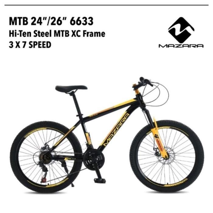 Sepeda Gunung MTB 24 Mazara Discbrake