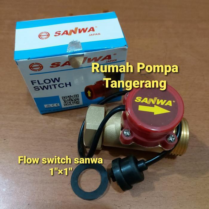 Water Flow Switch Otomatis Flow Switch Merk Sanwa Ukuran 1"